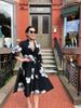 3/4 Sleeves Floral Kimono Coat/Dress