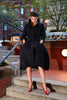 Ribbed 3 Quarter Sleeves Coat/Dress