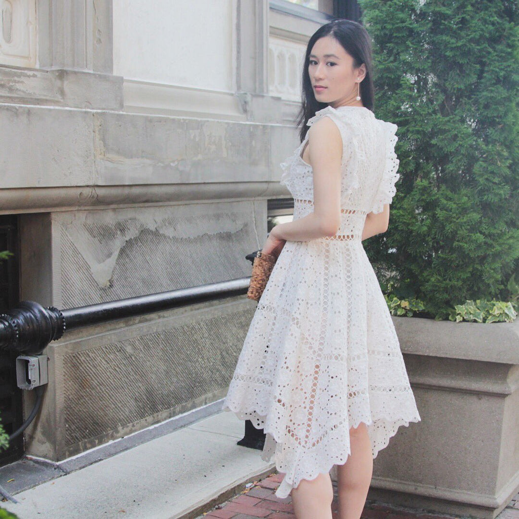 TEST - White Lace Dress