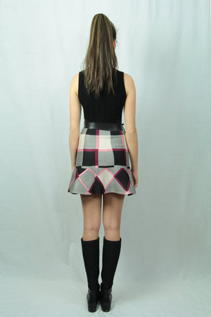Checked Mini Skirt